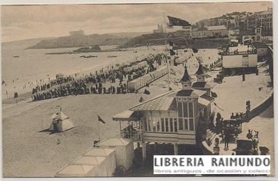 POSTAL ANTIGUA DE SANTANDER. SARDINERO. LA PLAYA PRIMERA