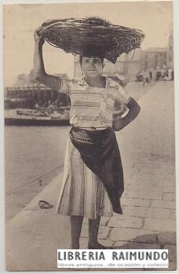 POSTAL ANTIGUA DE SANTANDER. UNA PESCADERA