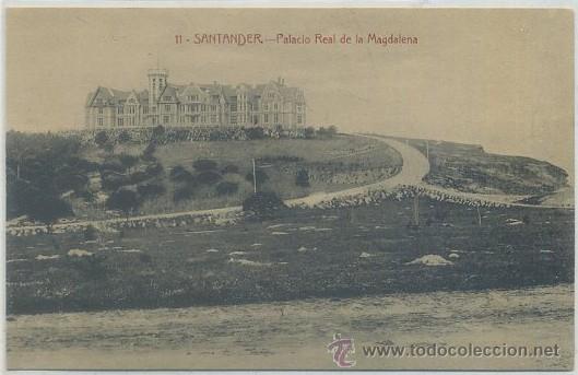 POSTAL ANTIGUA DE SANTANDER. PALACIO REAL DE LA MAGDALENA Nº 11