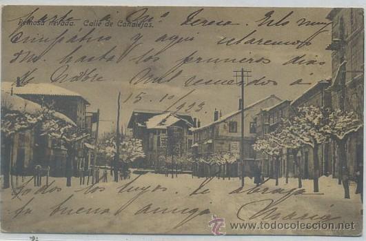 POSTAL ANTIGUA DE SANTANDER. REINOSA NEVADA. CALLE DE CANALEJAS
