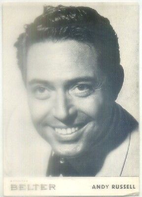 POSTAL DE CANTANTES: ANDY RUSELL