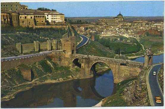 POSTAL DE TOLEDO. PUENTE DE ALCANTARA Y VISTA PARCIAL Nº 3