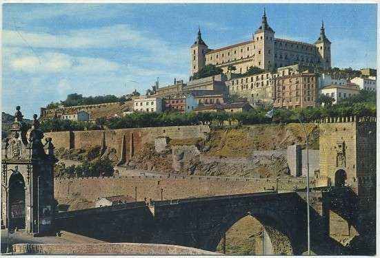 POSTAL DE TOLEDO. PUENTE DE ALCANTARA Y ALCAZAR Nº 306