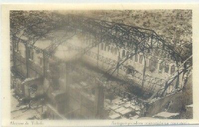 POSTAL DE TOLEDO. ALCAZAR. ANTIGUO PICADERO CONVERTIDO EN CEMENTERIO