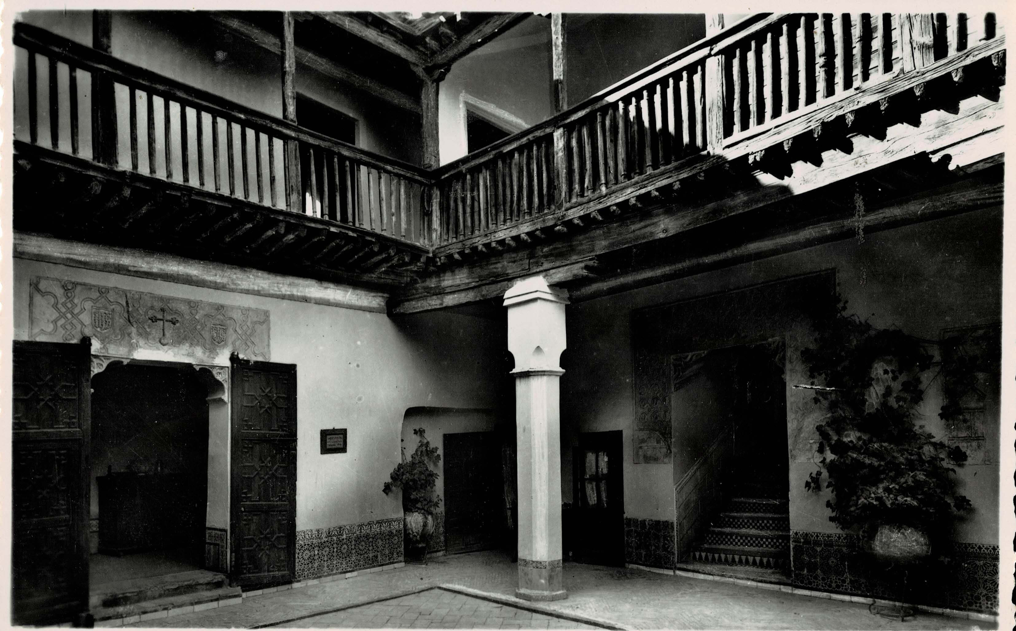 POSTAL DE CASTILLA LA MANCHA. TOLEDO. PATIO DE LA CASA DEL GRECO