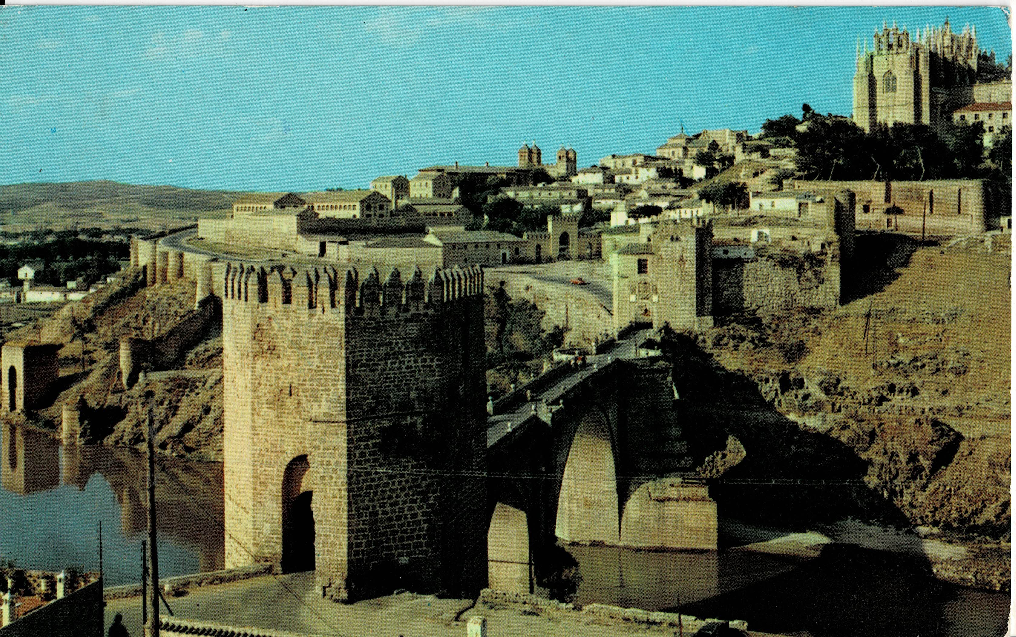 POSTAL DE CASTILLA LA MANCHA. TOLEDO. PUENTE DE SAN MARTIN Y SAN JUAN DE LOS REYES