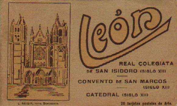 LEON. REAL COLEGIOATA DE SAN ISIDRO. SIGLO XII. 20 POSTALES EN LIBRETO.