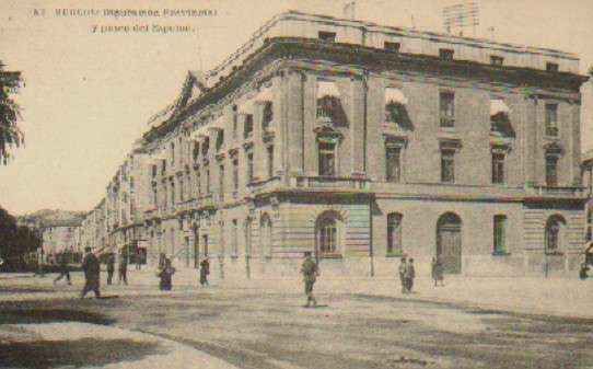 POSTAL ANTIGUA DE BURGOS. Nº 53. DIPUTACION PROVINCIAL Y PASEO DEL ESPOLON.
