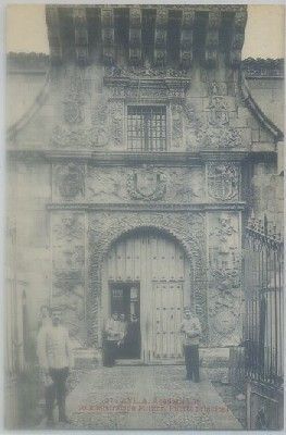 POSTAL DE AVILA. ACADEMIA DE ADMINISTRACION MILITAR. PUERTA PRINCIPAL