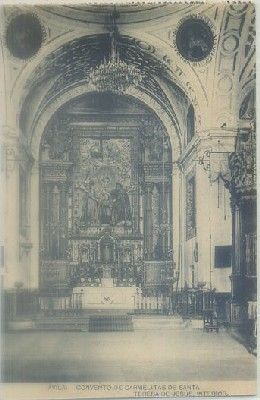 POSTAL DE AVILA. CONVENTO CARMELITAS DE SANTA TERESA DE JESUS