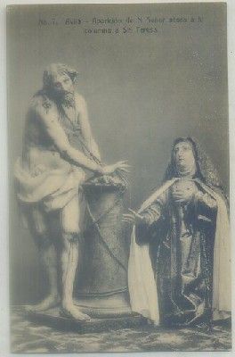 POSTAL ANTIGUA DE AVILA. APARICION DE NTRO. SR. ATADO A LA COLUMNA
