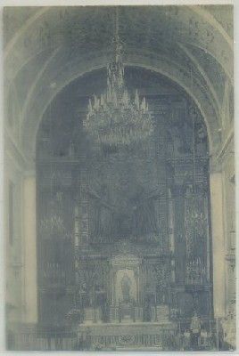 POSTAL ANTIGUA DE AVILA. ALTAR MAYOR DEL CONVENTO DE LAS CARMELITAS