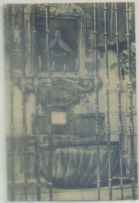 POSTAL ANTIGUA DE AVILA. PILA BAUSTISMAL DE LA PARROQUIA DE S. JUAN