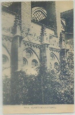 POSTAL ANTIGUA DE AVILA. CLAUSTRO DE LA CATEDRAL