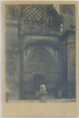 POSTAL ANTIGUA DE AVILA. CATEDRAL. PUERTA DE LOS APOSTOLES