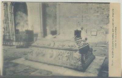 POSTAL ANTIGUA DE AVILA. IGLESIA STO. TOMAS. SEPULCRO PRINCIPE JUAN DE LAS ESPAÑAS