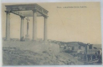 POSTAL ANTIGUA DE AVILA. LOS ARRABALES DEL PUENTE