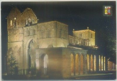 POSTAL DE AVILA. BASILICA DE SAN VICENTE NOCTURNA