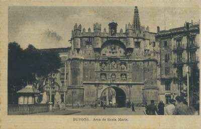 POSTAL ANTIGUA DE CASTILLA Y LEON BURGOS ARCO DE SANTA MARIA