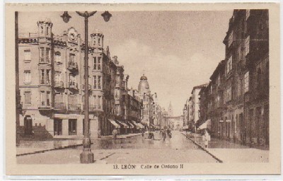 POSTAL ANTIGUA DE LEON: CALLE DE ORDOÑO ll