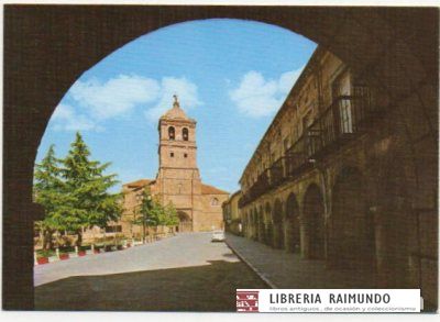 POSTAL DE PALENCIA. AGUILAR DEL CAMPO. COLEGIATA Y PALACIO MARQUES DE AGUILAR
