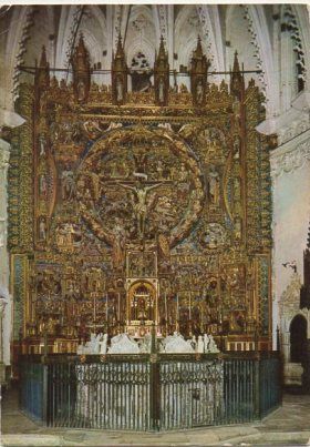 POSTAL DE BURGOS. LA CATEDRAL. ALTAR MAYOR