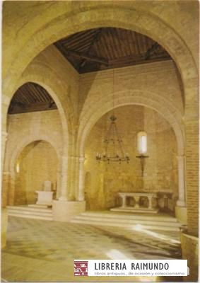 POSTAL DE LEON. SAHAGUN. INTERIOR IGLESIA SAN TIRSO. MUDEJAR