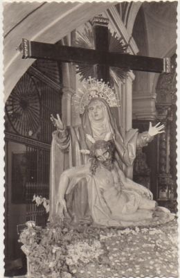POSTAL DE VALLADOLID. IGLESIA DE S. MARTIN. SRA. DE LA QUINTA ANGUSTIA