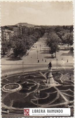 POSTAL DE VALLADOLID. CAMPO GRANDE. PASEO CENTRAL