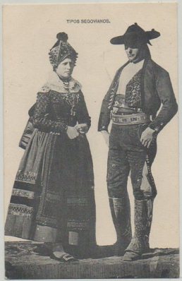POSTAL ANTIGUA DE CASTILLA Y LEON. TIPOS SEGOVIANOS