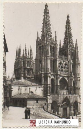POSTAL DE BURGOS. CATEDRAL. FACHADA PRINCIPAL