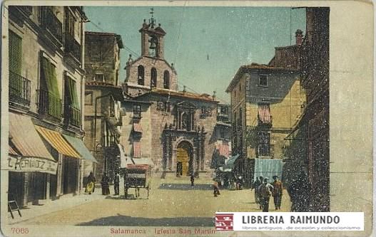 POSTAL ANTIGUA DE CASTILLA Y LEON. SALAMANCA. IGLESIA SAN MARTIN