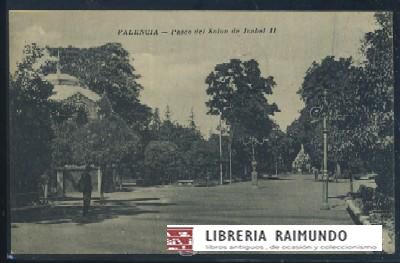 POSTAL ANTIGUA DE PALENCIA PASEO DEL SALON DE ISABEL II