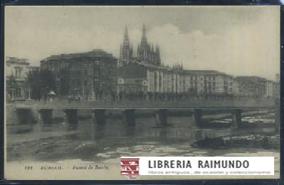 POSTAL ANTIGUA DE BURGOS Nº 122 PUENTE DE BESSON