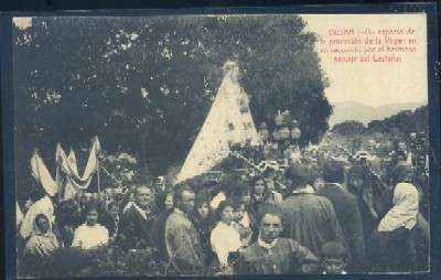 POSTAL ANTIGUA DE SALAMANCA. BEJAR. UN ASPECTO DE LA PROCESION DE LA VIRGEN