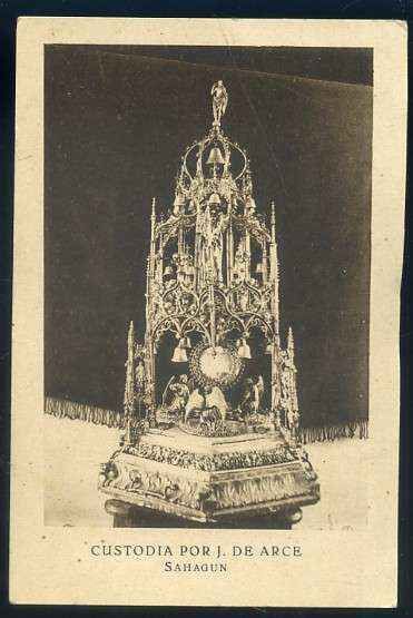POSTAL DE LEON - CUSTODIA POR S. DE ARCE SAHAGUN