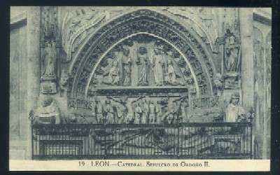 POSTAL DE LEON - CATEDRAL SEPULCRO DE ORDOÑO II Nº 19