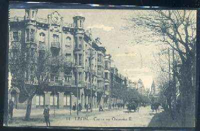POSTAL ANTIGUA DE LEON - CALLE DE ORDOÑO II nº 14