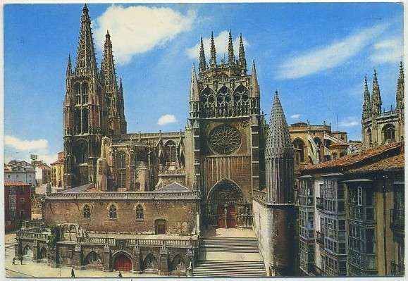 POSTAL DE BURGOS. CATEDRAL. FACHADA SUR Nº 3