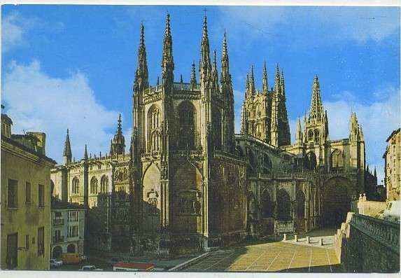 POSTAL DE BURGOS. CATEDRAL. FACHADA ESTE Nº 103