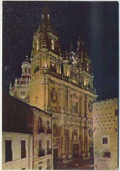 POSTAL DE SALAMANCA. LAS CLERECIAS. VISTA NOCTURNA Nº 42