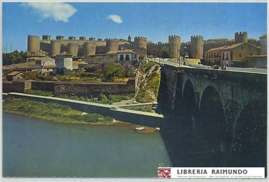 POSTAL DE AVILA. RIO ADAJA Y MURALLAS Nº 173