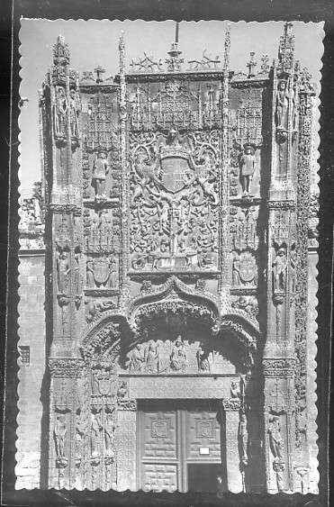 POSTAL DE VALLADOLID Nº 90 PORTADA DEL COLEGIO DE SAN GREGORIO
