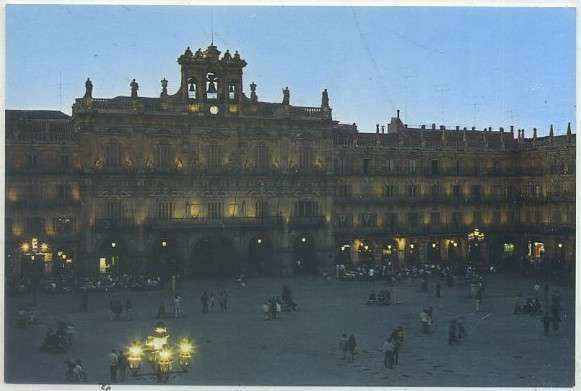 POSTAL DE SALAMANCA. Nº 107 PLAZA MAYOR. ATARDECER