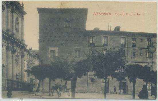 POSTAL ANTIGUA DE SALAMANCA. CASA DE LAS CONCHAS