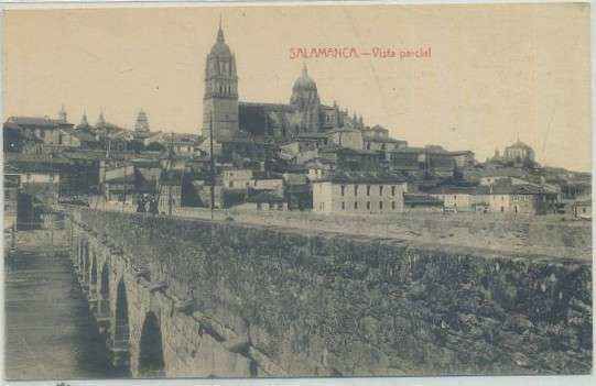 POSTAL ANTIGUA DE SALAMANCA. VISTA PARCIAL