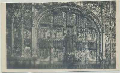 POSTAL DE BURGOS. DETALLE DEL RETABLO DE SAN NICOLAS