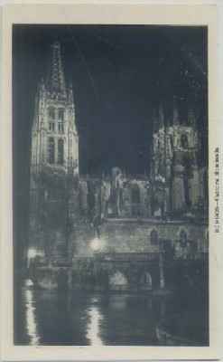 POSTAL DE BURGOS. CATEDRAL ILUMINADA