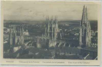 POSTAL DE BURGOS. VISTA PARCIAL DE LA CATEDRAL