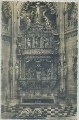 POSTAL DE BURGOS. CATEDRAL. CAPILLA DEL CONTESTABLE RETABLO S. XV